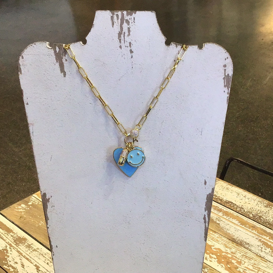 Happy, Heart, Chill Necklace