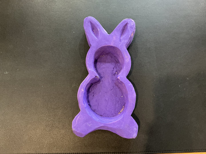 Small Wood Bunny Bowl