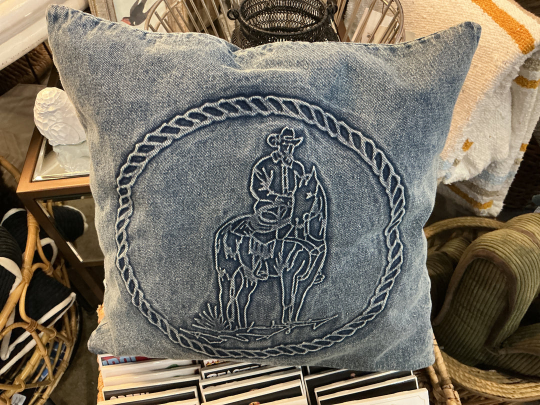 DENIM COWBOY PILLOW