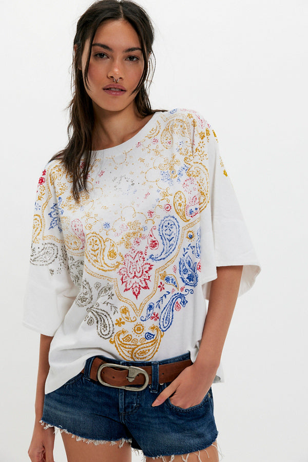 Free people Heirloom Printed T Shirt