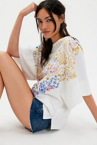 Free people Heirloom Printed T Shirt
