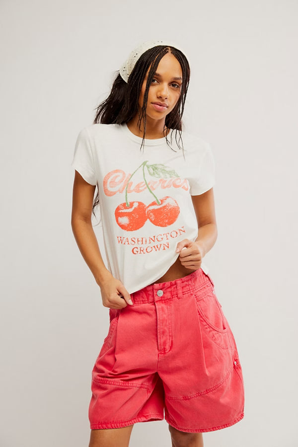 Free people Cherry Graphic T Shirt