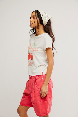Free people Cherry Graphic T Shirt