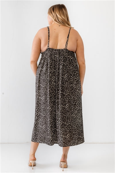 Curvy Floral Midi Dress
