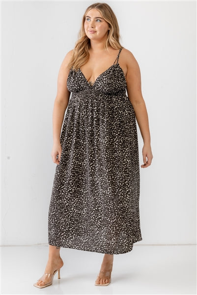 Curvy Floral Midi Dress