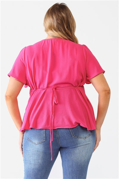 Curvy Tie Flare Top