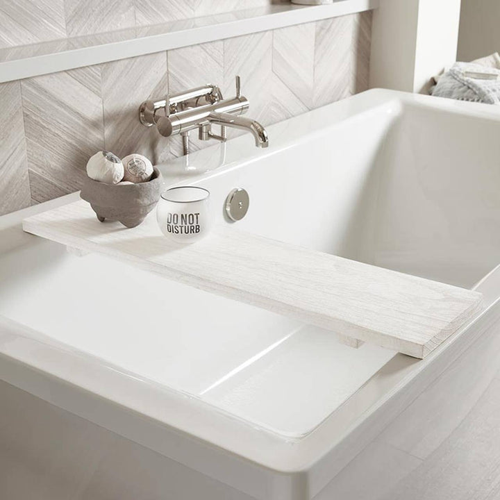 Wood Bath Board - White