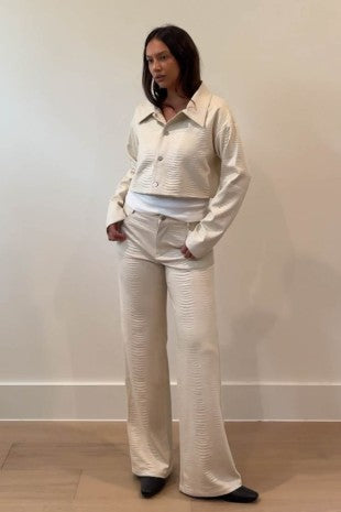 Snakeskin Print Pants