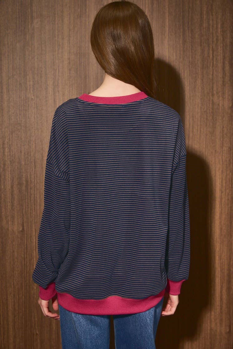 STRIPE SWEATSHIRT