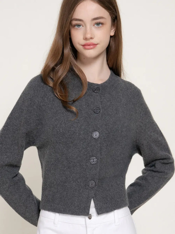Long Sleeve Button Sweater