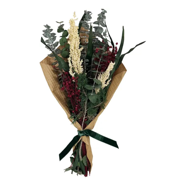 Winter Eucalyptus & Flax Bouquet