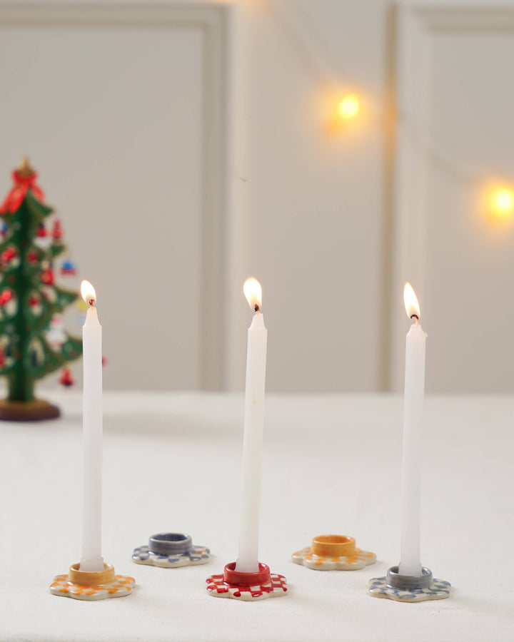 Star Candle Holder,  1.18 x 2.36 Inch (Set of 3)