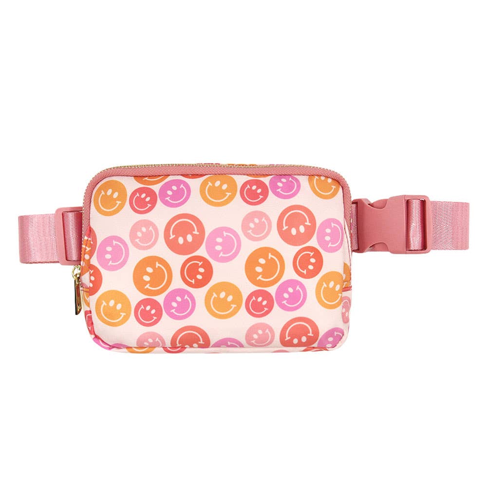 Smiley Face  Waist Belt Bag