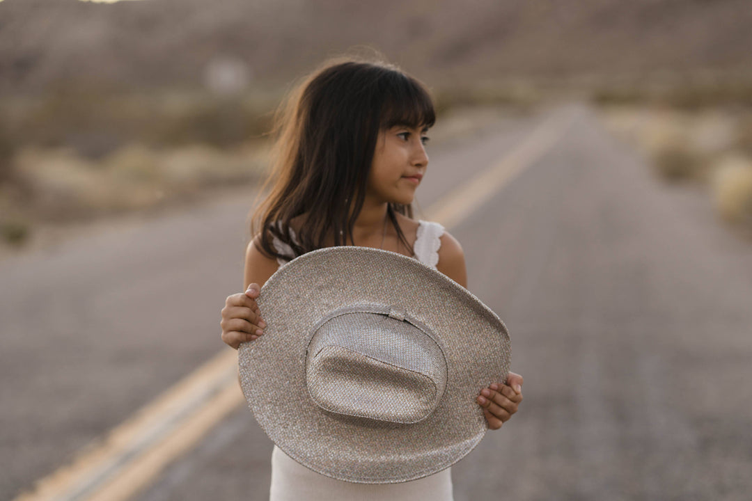 Kids Unisex Western Glam Hats: Midnight Sparkle
