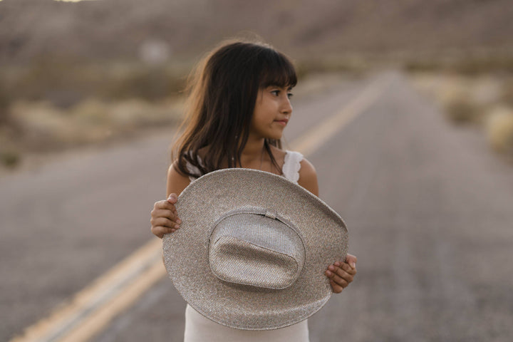 Kids Unisex Western Glam Hats: Midnight Sparkle
