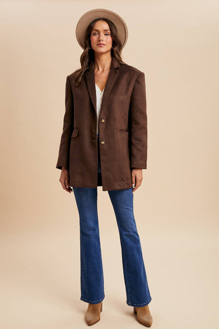 OVERSIZED LONGLINE BLAZER