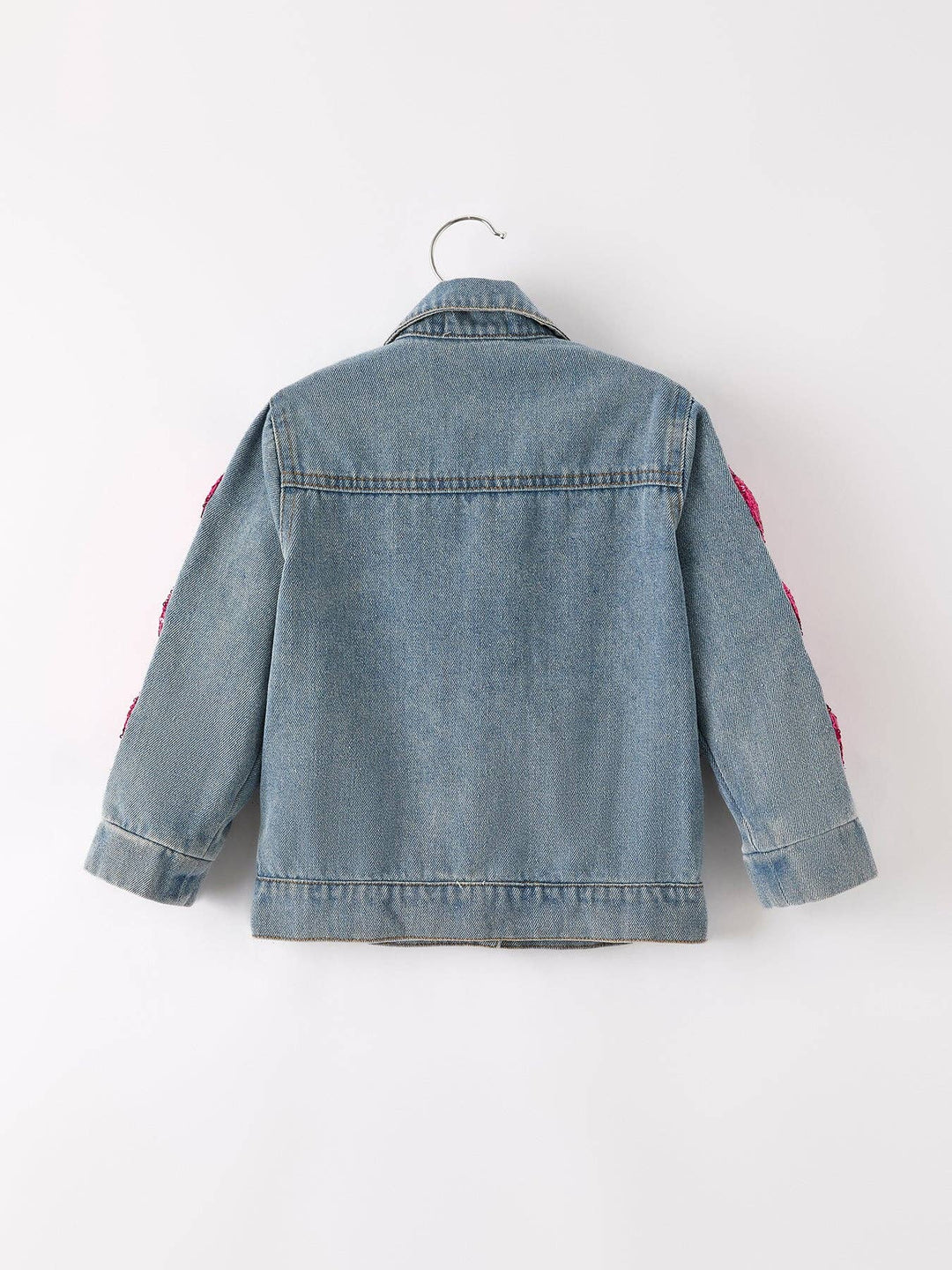 Sequined Bow Denim Jacket