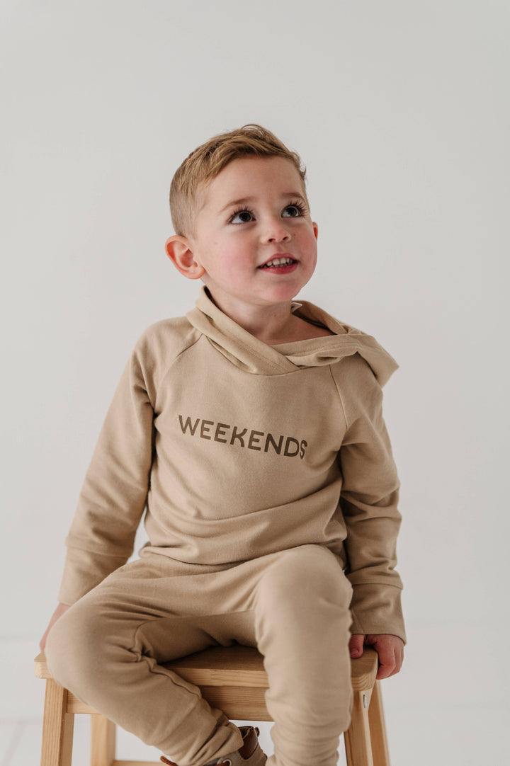 Boy's Raglan Hoodie: Weekends