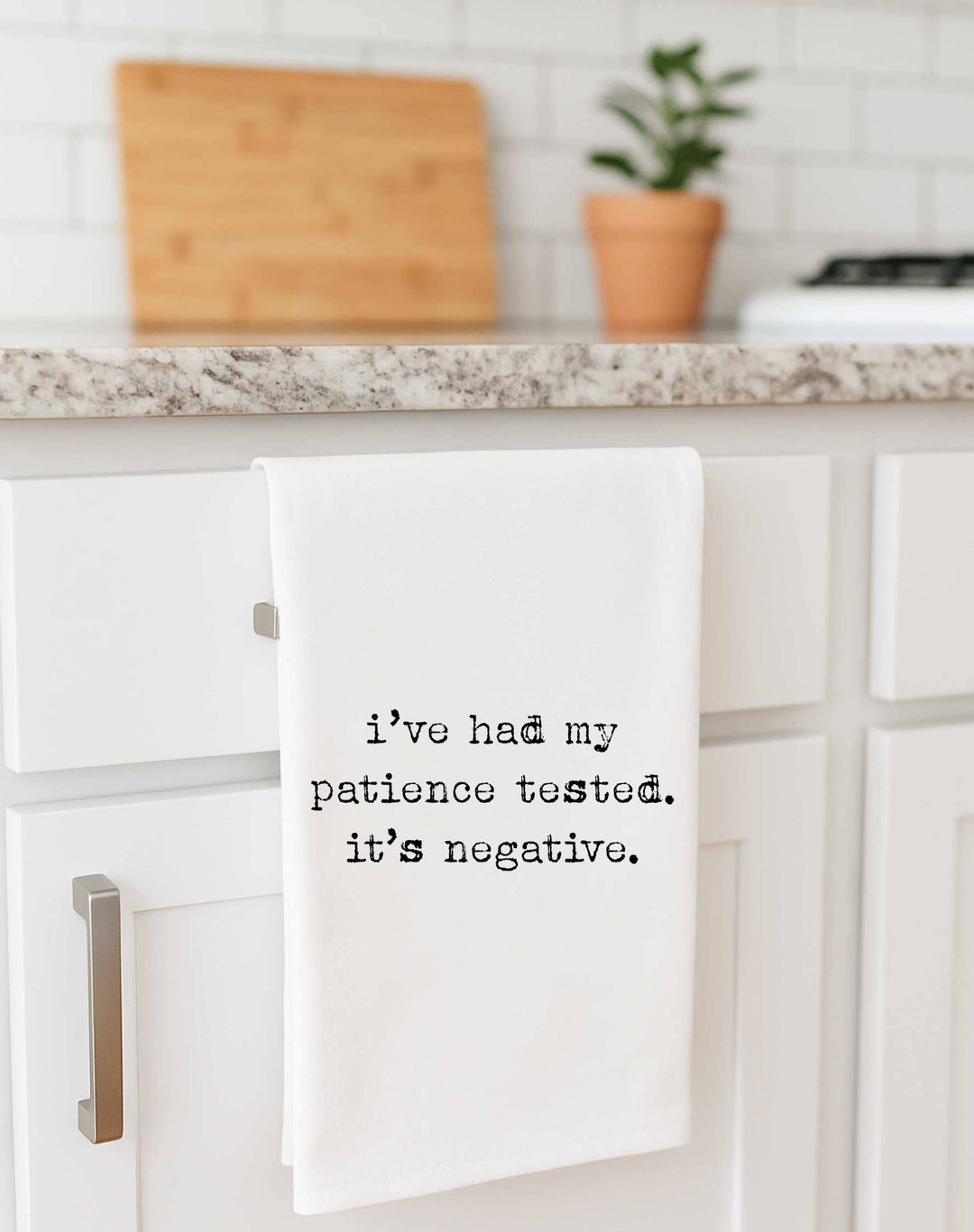 *NEW Funny Towel Patience Tested Negative Gift Towel