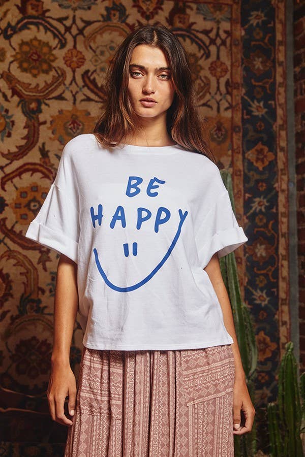 Be Happy Graphic T Shirt