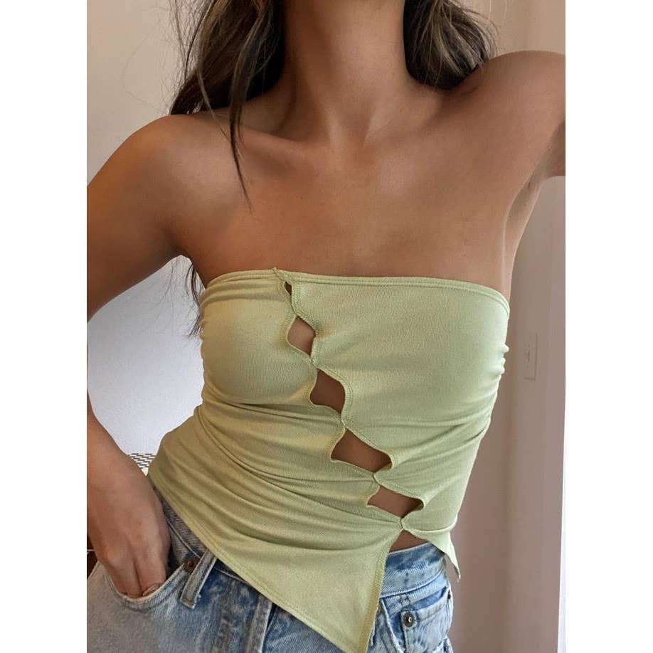 Front Cut Out Tube Top
