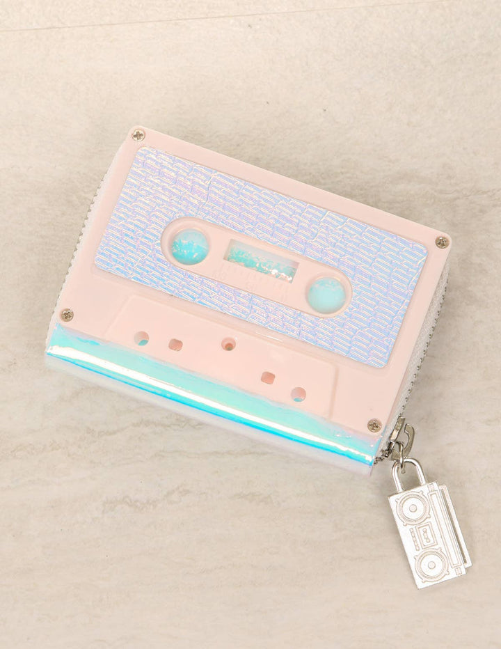 Wallet Retro 80s Cassette Tape- Pink