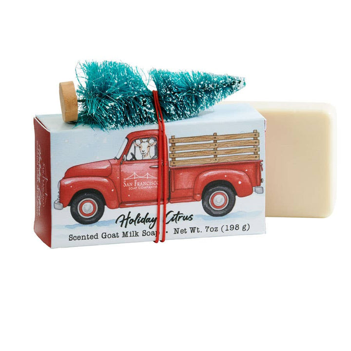 CHRISTMAS GOAT MILK SOAP - HOLIDAY CITRUS