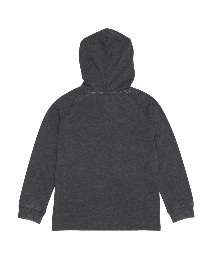 BOYS ACID WASH HENLEY HOODIE