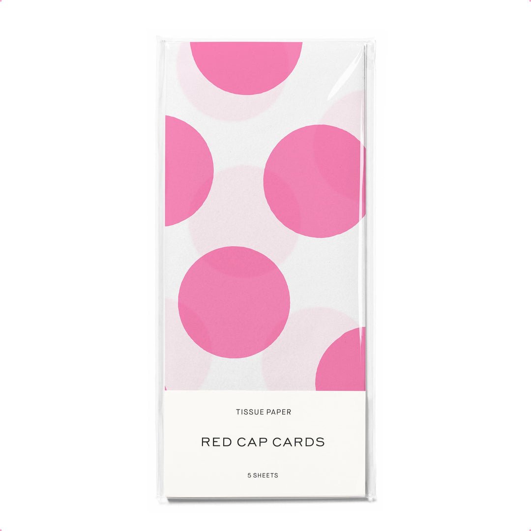 Pink Dots tissue paper