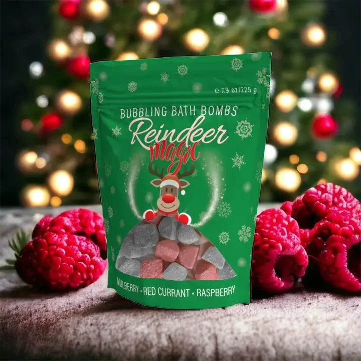 Christmas Bubble Bath Bombs | Reindeer Magic