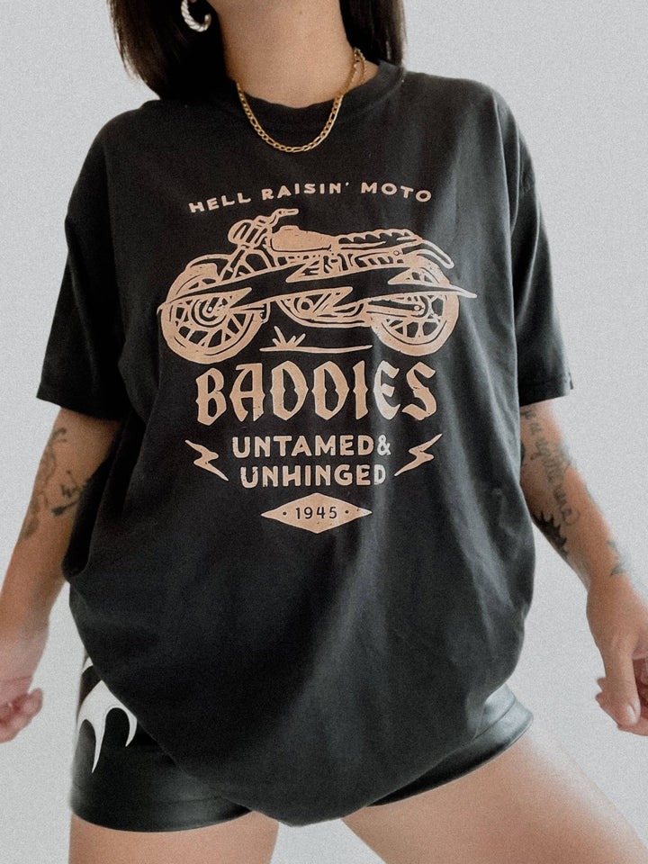 Hell Raisin' Moto Baddies T shirt