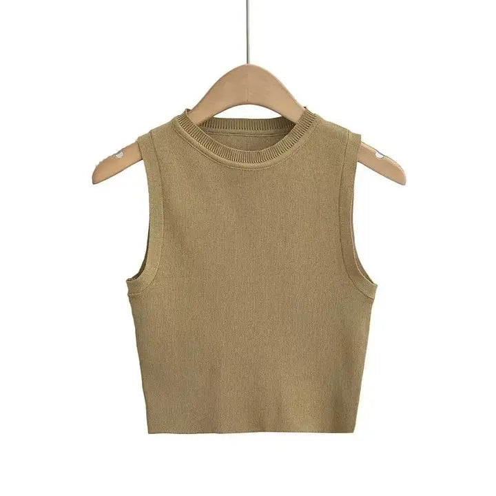 Round Neck Knit Top