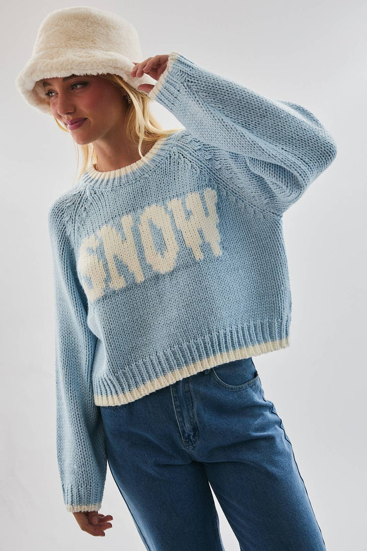 "SNOW" SWEATER