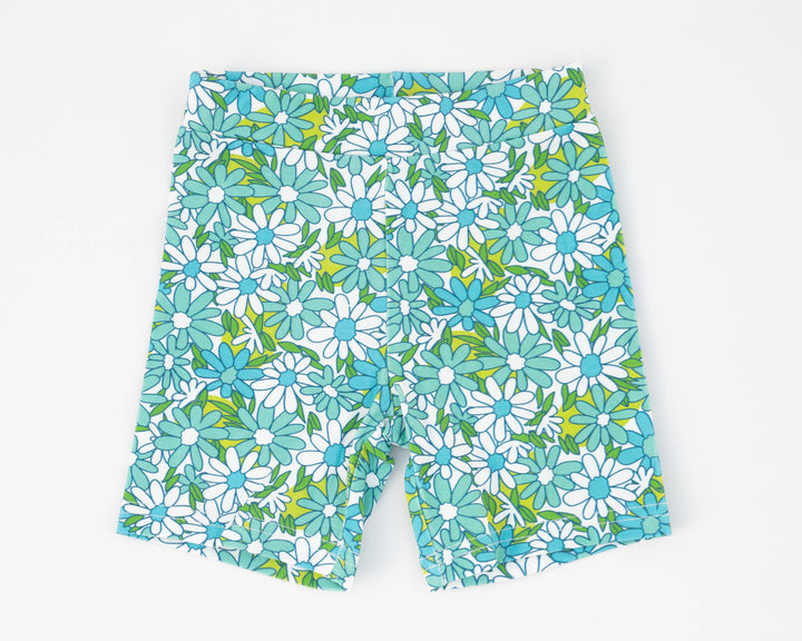 Blue Flower Power Shorts