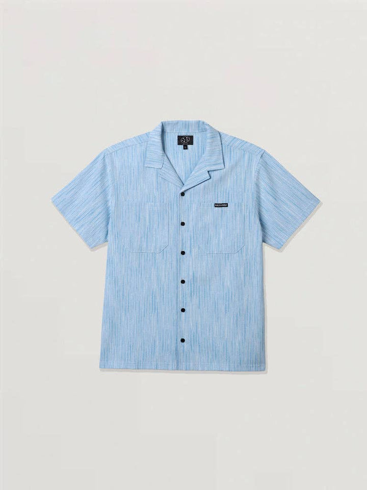 Maui & Sons Ashline Woven Shirt: LIGHT BLUE