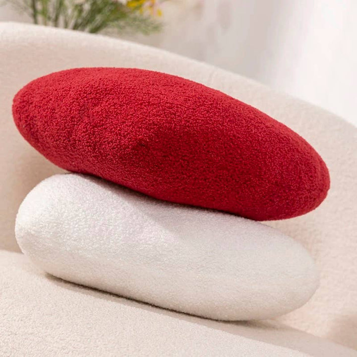 Heart plush throw pillow