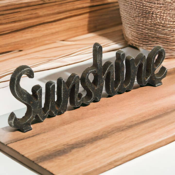 Sunshine Cast Iron Sign