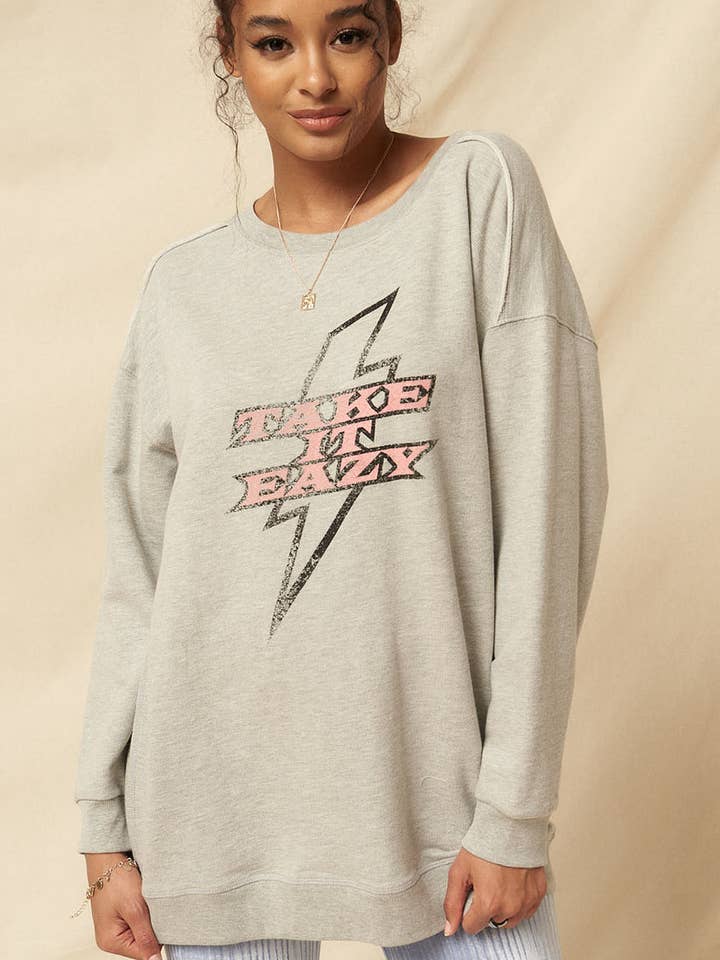 Oversized Take It Eazy Sweatshirt