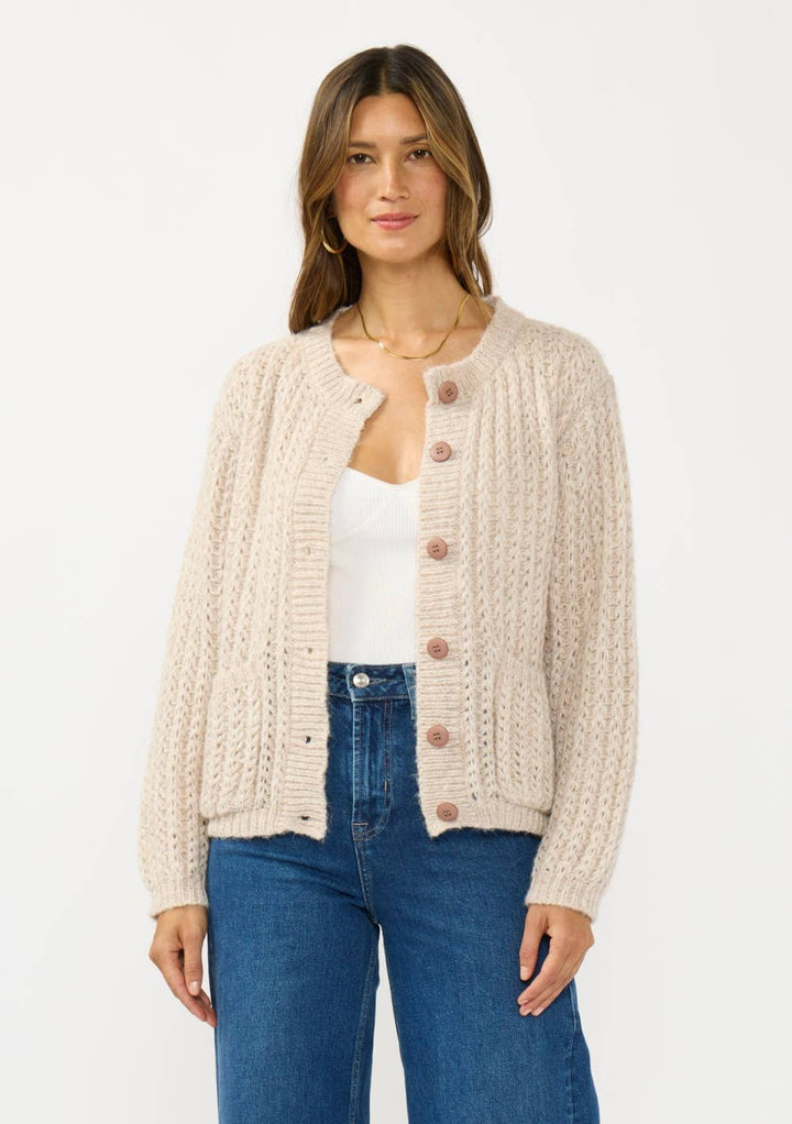 Knit Cardigan with Front Pockets