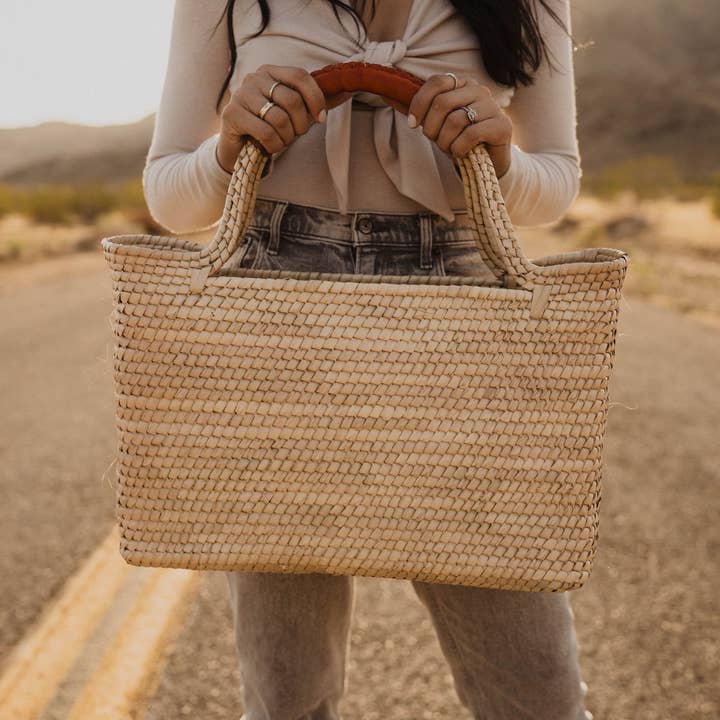 Palm Leaf Tote Bags