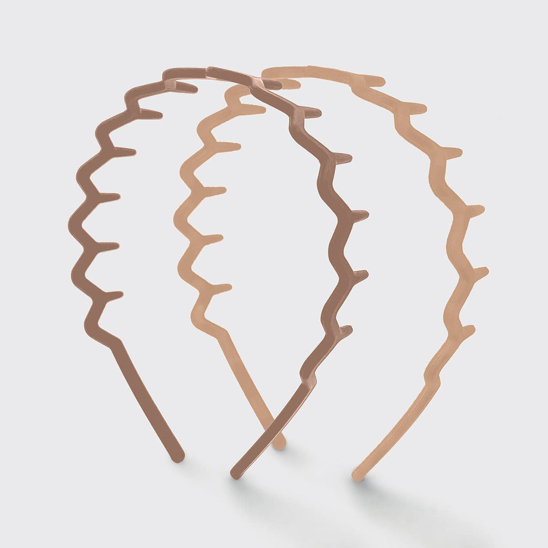 Recycled Plastic Zig Zag Headband 2pc