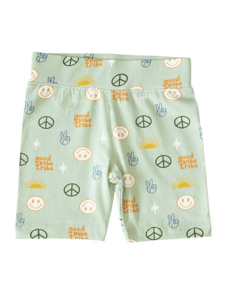 Peace Good Vibes Girls Shorts