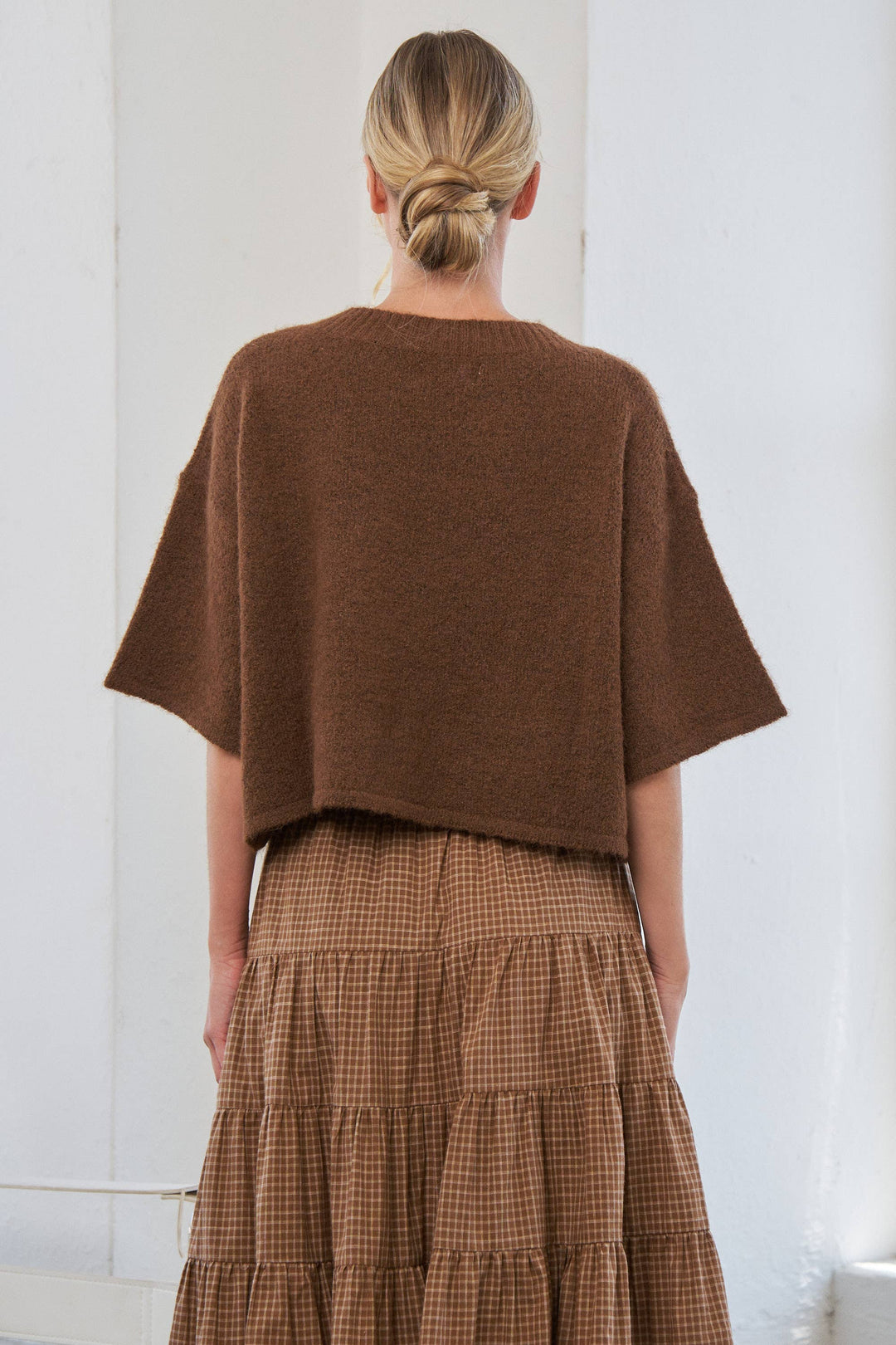 Cropped Boxy Cardigan