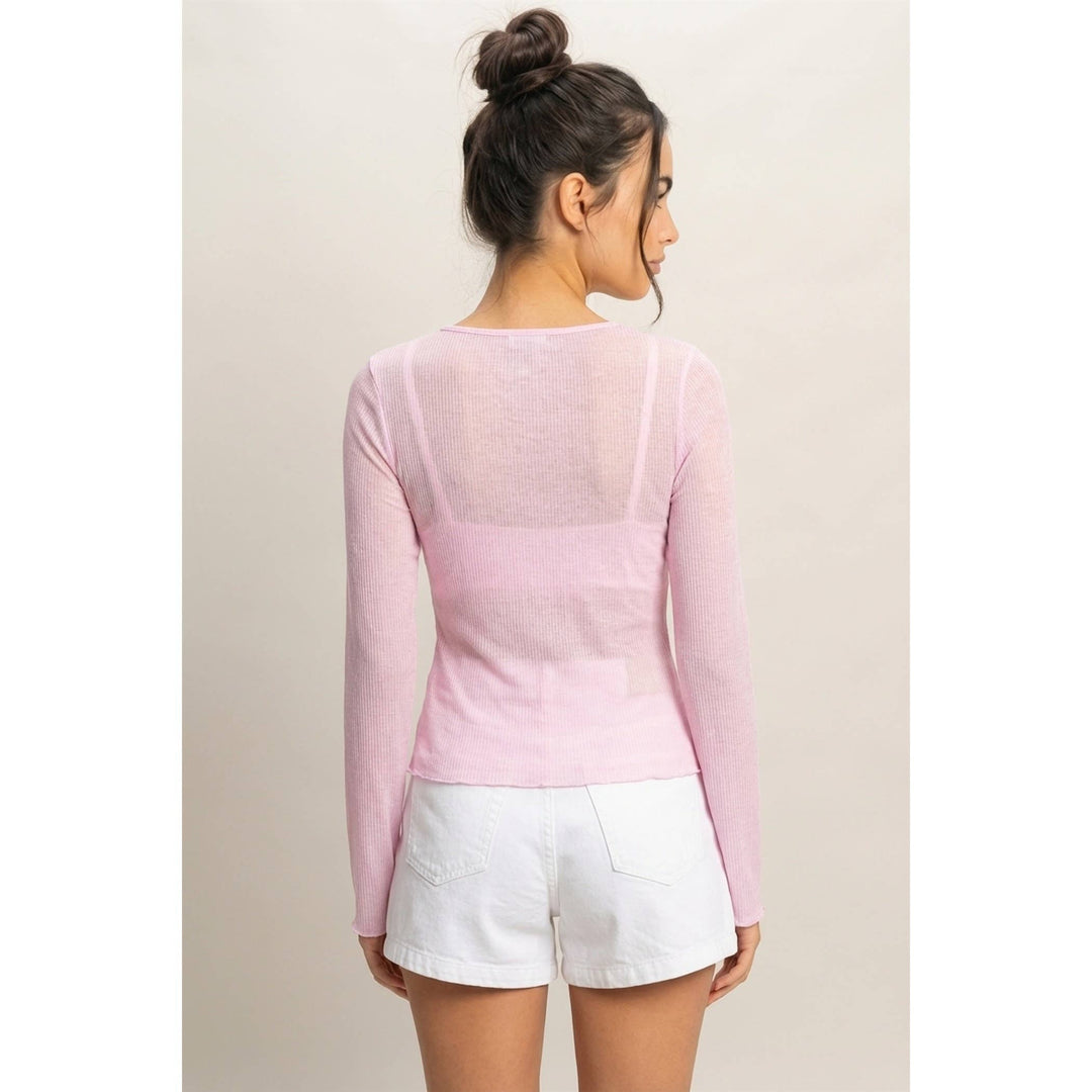 Ribbed Long Sleeve Top