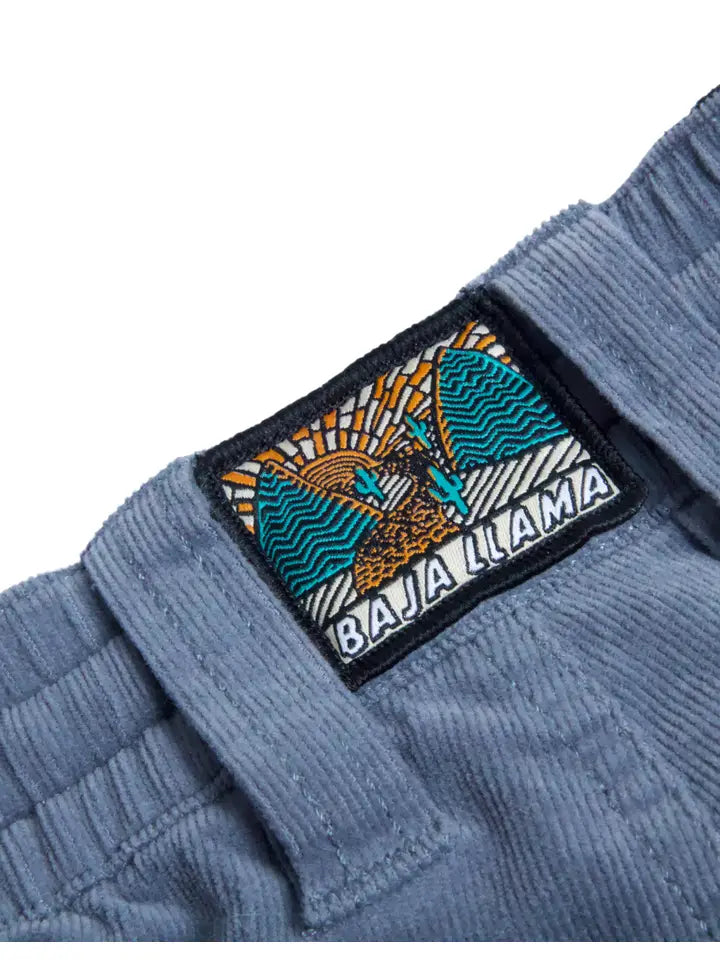 Stretch Corduroy Walkshorts - Steel Blue