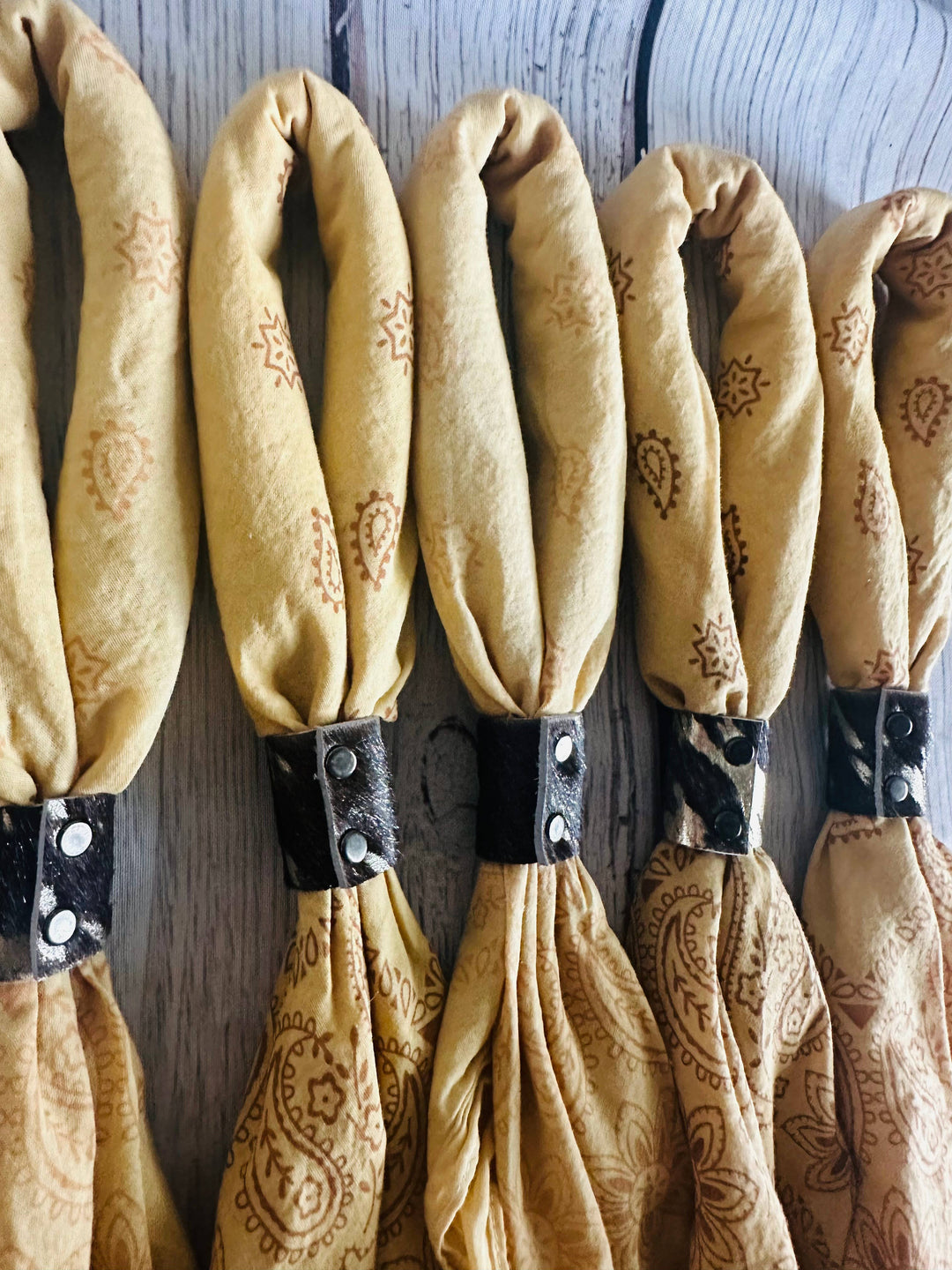 Mustard Hand Dyed Bandanas