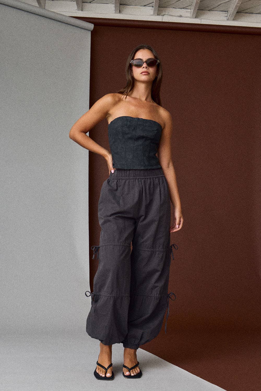 FAUX SUEDE TUBE TOP