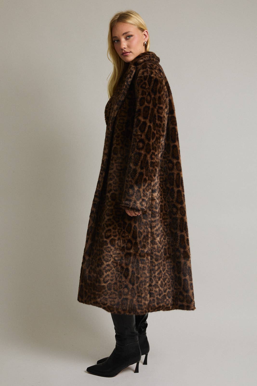 Faux Fur Long Coat