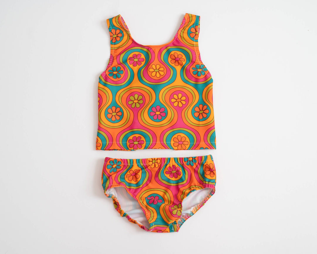Groovy Two Piece Swimsuit