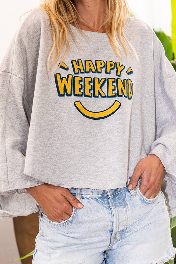 Hi-low Hem Graphic Cropped Top